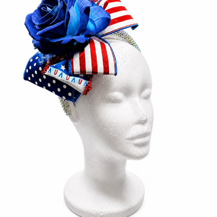 Blue Rose Jewel Headband