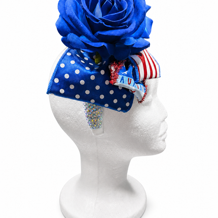 Blue Rose Jewel Headband