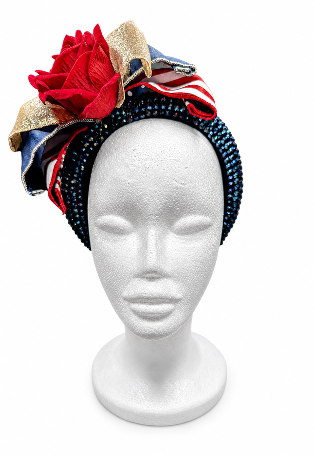 Red Rose Jewel Headband