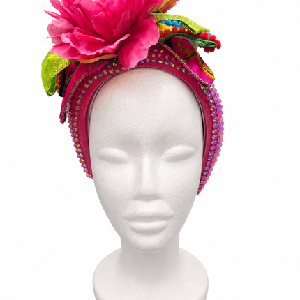 Hot Pink Flower Jewel Headband