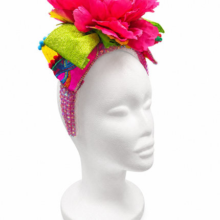 Hot Pink Flower Jewel Headband