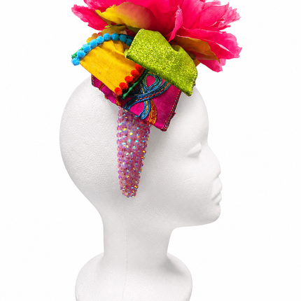 Hot Pink Flower Jewel Headband