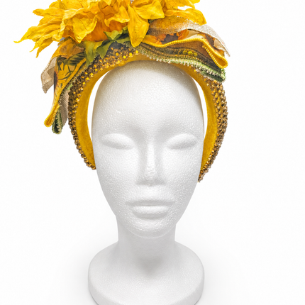 Fall Sunflower Jewel Headband