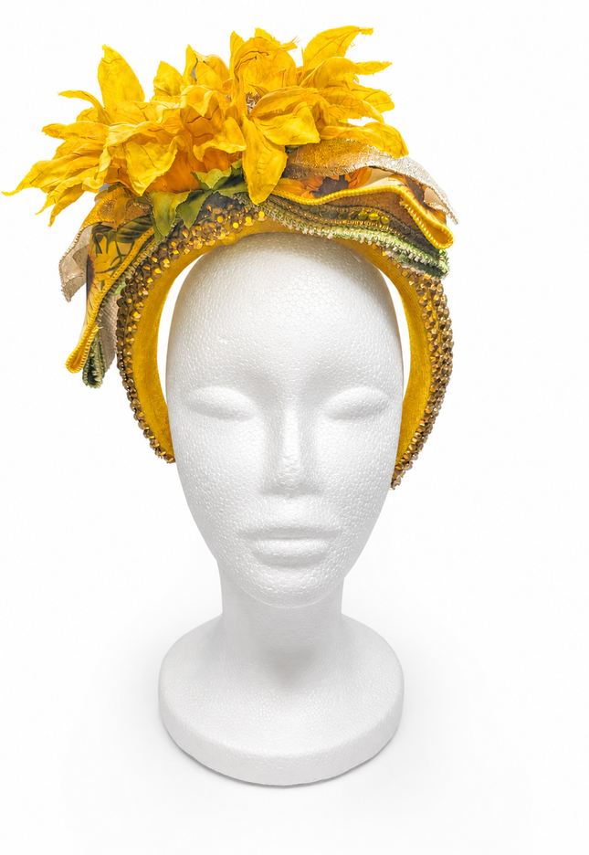 Fall Sunflower Jewel Headband