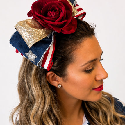 Red Rose Jewel Headband